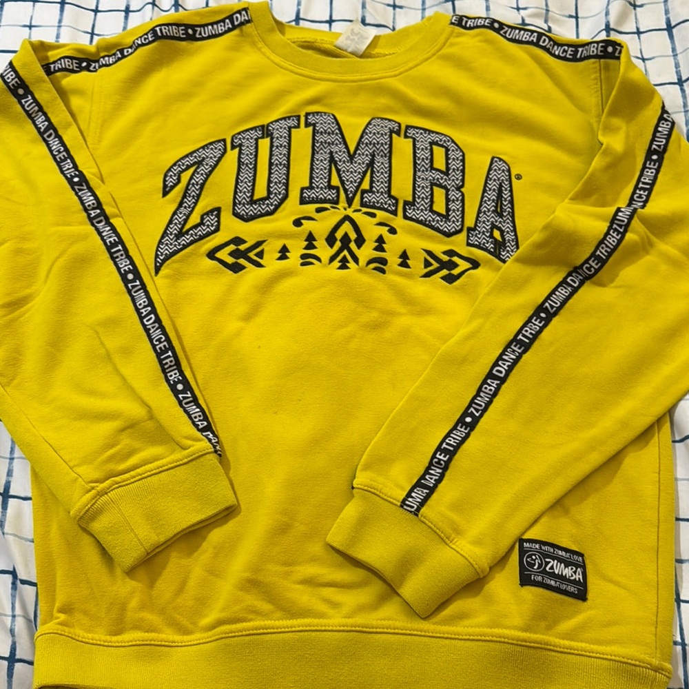 Zumba Fitness Vibrant Yellow Crewneck Sweater